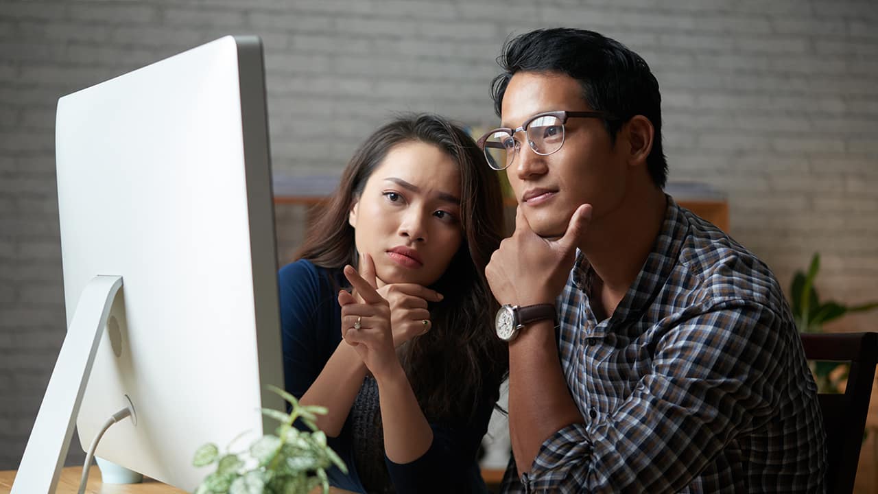 Couple and Computer