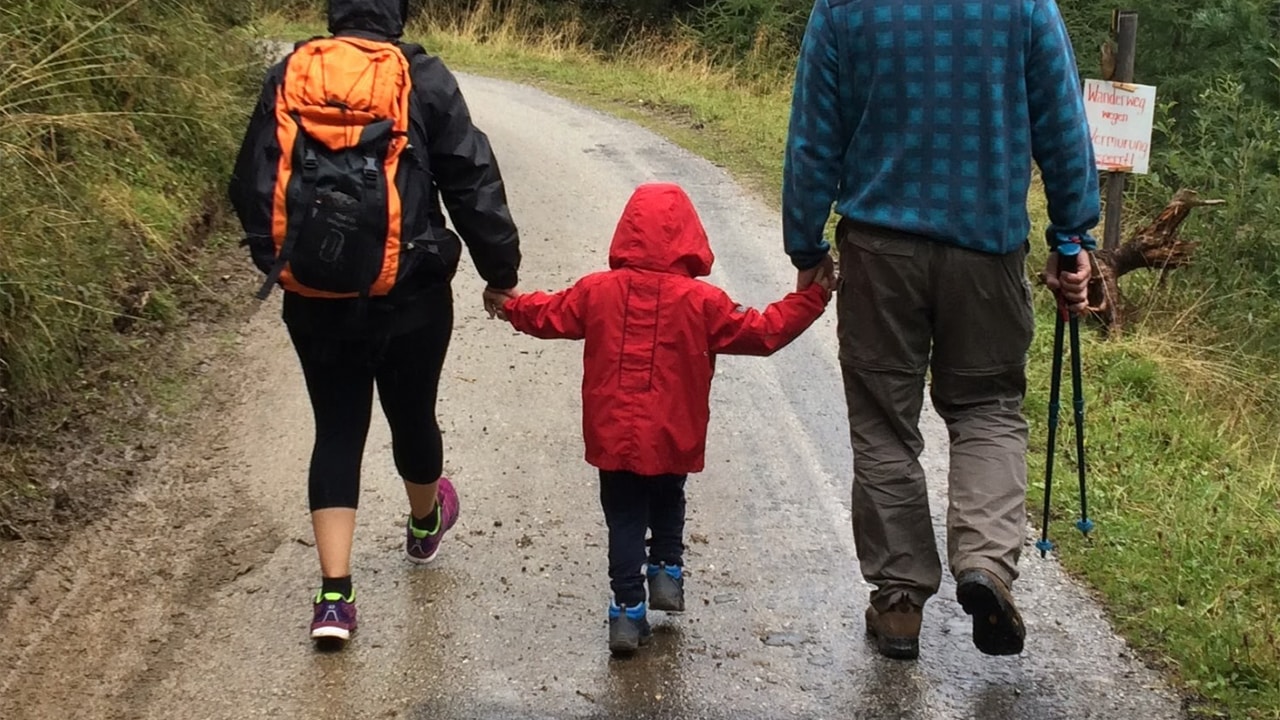 Faminly on Hike