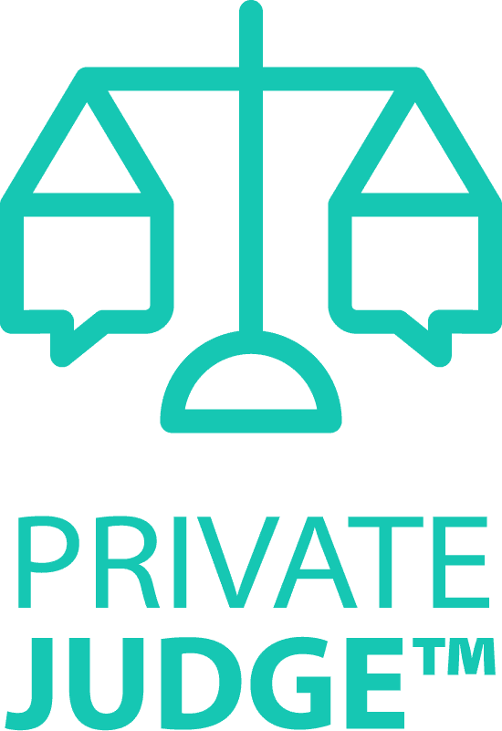 Private JudgeTM Teal Logo